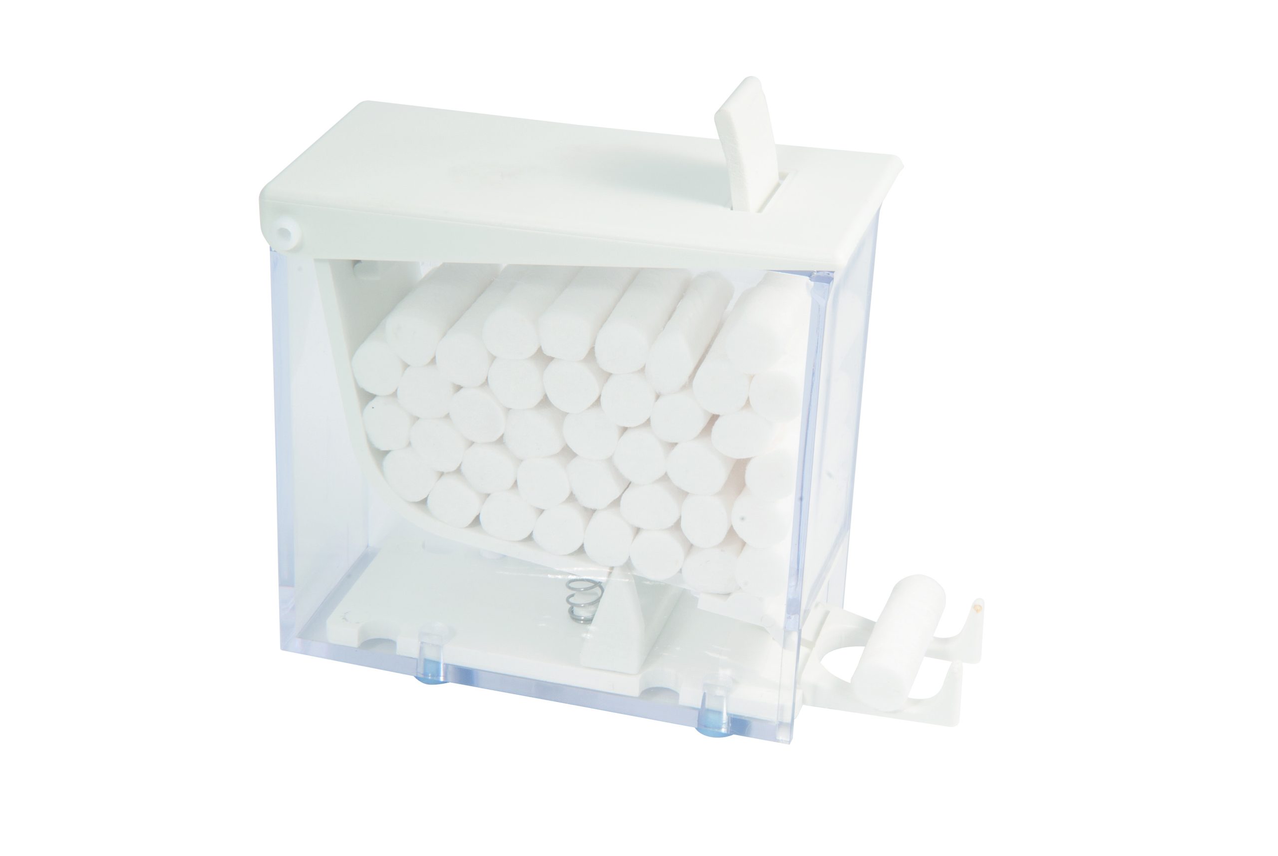 Cotton roll dispenser – premium dental product from Barmaan Dental, South African distributor of Dispotech Switzerland
