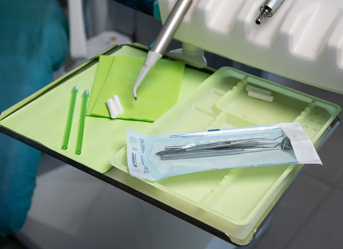 Dental treatment room with Dispotech Switzerland disposable supplies – Barmaan Dental South Africa